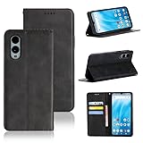 適用 Arrows We2 F-52E ケース 手帳型 arrows We2 用 手帳型ケース F-52E 用 カバー 手帳型 PUレザー カード収納 財布型 耐衝撃 ケース マグネット スタンド機能付き 5色(Arrows we2 F-52E 用 ケース 手帳型) (ブラック)