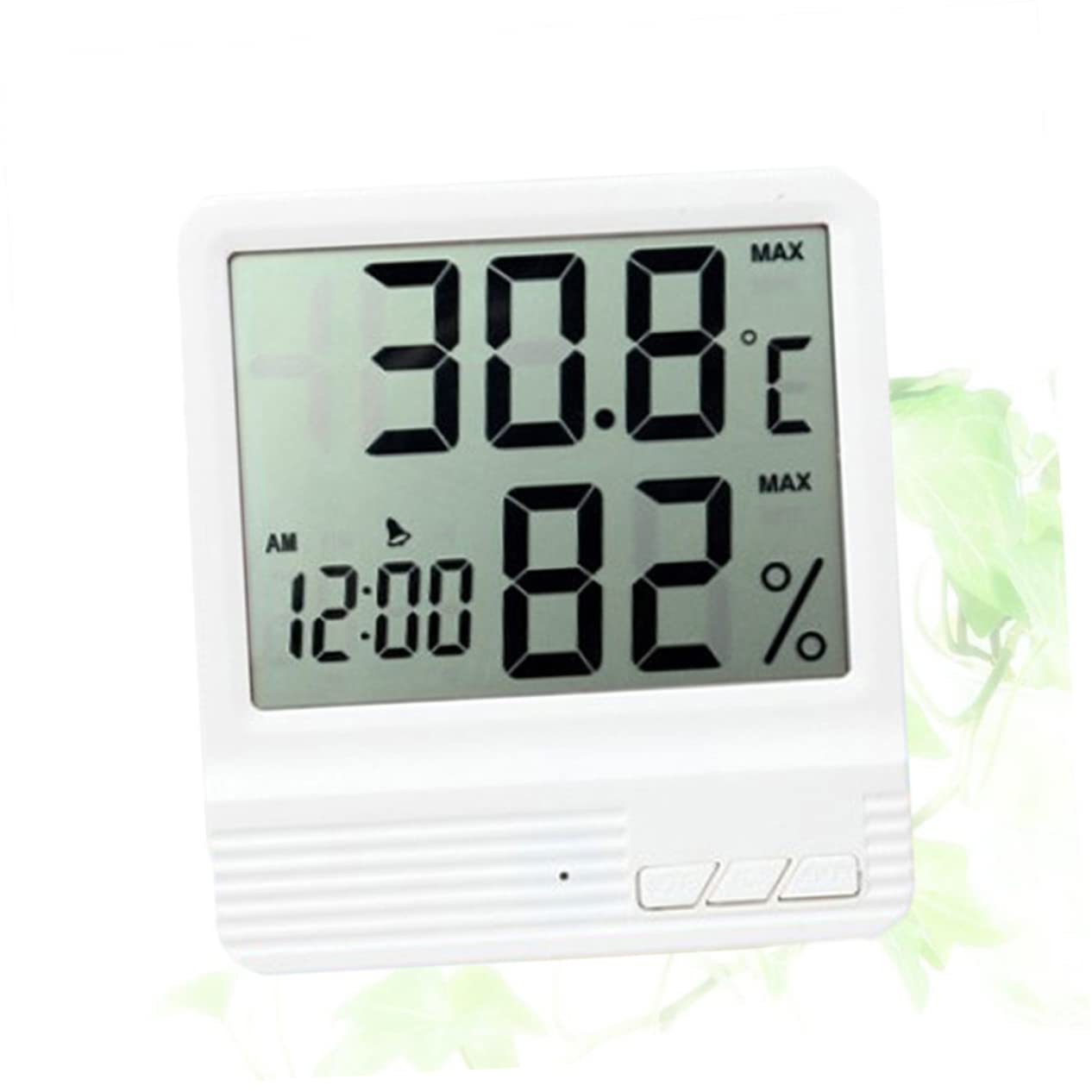 WOONEKY 3piezas Higrómetro Digital De Alta Precisión Medidor De Temperatura y Humedad Para Casa y Oficina Pantalla Multifuncional Fácil De Montar y Transportar