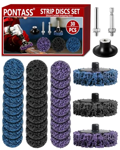 30PCS 2"Quick Change Diamond Sanding Discs Set,Easy Strip Disc, Mix