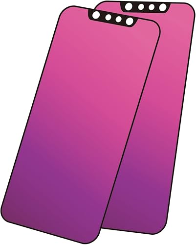 Paquete de 2 protectores de pantalla de vidrio templado degradado para iPhone 14 Plus13 Pro Max, protector de pantalla de privacidad para iPhone