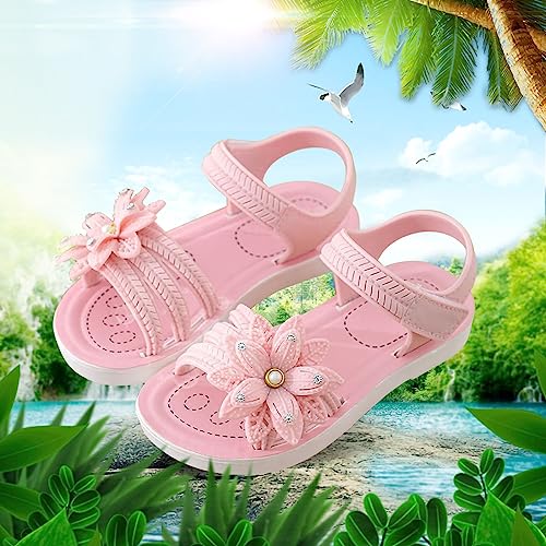 toddler girl sandal size 8 Shoes Fashion Comfortable Bow Soft Bottom Lightweight Baby Princess Sandals3