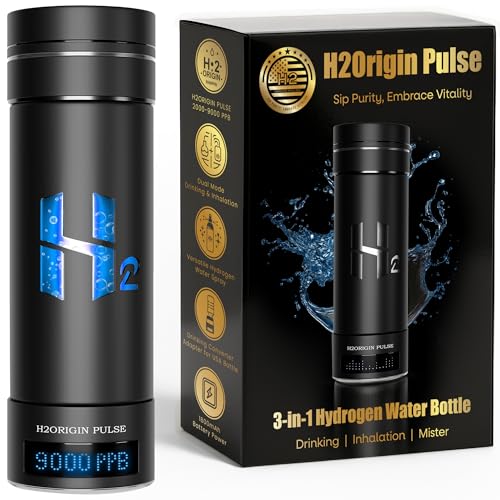 H2ORIGIN PULSE Hydrogen Water Bottle Generator, Up...