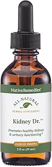 Native Remedies Kidney Dr. - All Natural Herbal Supplement for Kidney and Urinary System Health - 59 mL