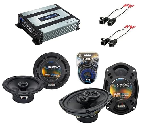 Compatible with Chevy Camaro 2010-2014 Factory Speaker Upgrade Harmony R65 R69 & CXA300.4 Amp (Renewed)