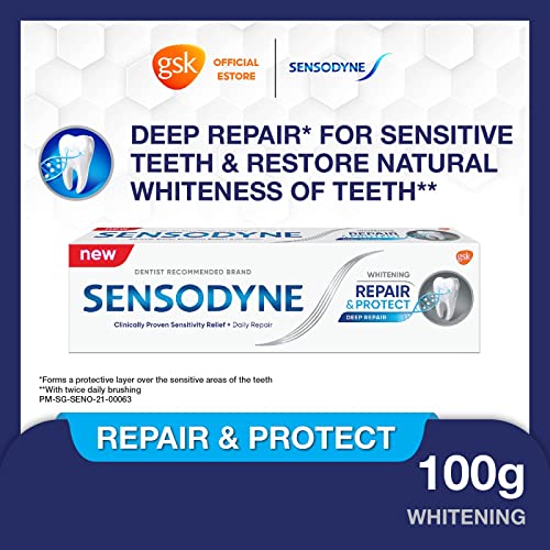 Sensodyne Sensitive Repair and Protect Whitening Toothpaste 100g