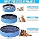 Taeku Hundepool, Haustier Planschbecken Pools für Große Kleine Hunde Stabiler Schwimmbecken Hundebadewanne (Bleu 160 * 30cm)