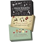 DESIGN MACHT FREUDE: Schöne Weihnachtskarten, Grußkarten und Postkarten zur Weihnachtszeit machen jedem eine Freude. Ob zum Geschenk, als Brief in der Post oder als Deko - es macht Freude, Karten zu verschicken.