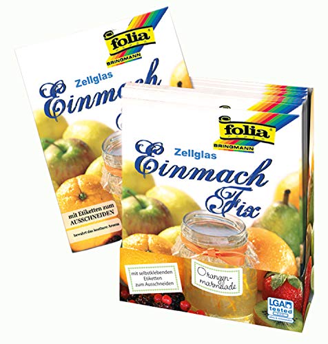 Price comparison product image Folia 303 Preserving Fix Cellulose,  Bag with 3 Sheets 30 x 60 cm and Self-Adhesive Labels