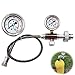 VaVoger G5/8 Thread Air Rifle Fill Station PCP Charging Adaptor with 20 inch Hose for Paintball PCP SCBA Diving Cylinders 0-6000 PSI Filling Station