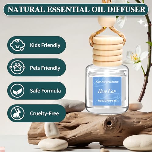 Image of 6 Pack Premium Car Air Freshener, Luxury Diffuser Set | Long Lasting Hanging Executive Vehicle Interior Decor Scent Unisex