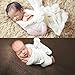 Aniwon Baby Photo Props, 2Pcs Long Ripple Wraps DIY Blanket Newborn Wraps Photography Mat for Baby Boys and Girls (Grey & Milk White)
