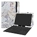 HP Chromebook x2 Case,LiuShan PU Leather Slim Folding Stand Cover for 12.3" HP Chromebook x2 12-fXXX Series 2-in-1 Tablet (Such as 12-f014dx) Tablet PC,Map White