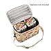 Toprema New Marker Pen Case Holder for 120 Markers Organizer Multifunctional Zipper Storage Carrying Bag with Pattern Khaki