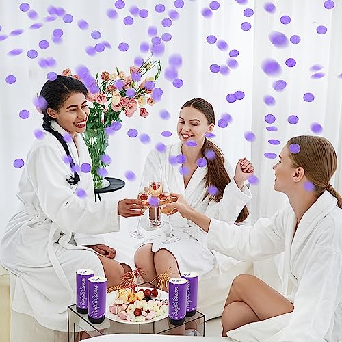 Image of Party Confetti for Wedding Birthday Graduation Baby Shower Anniversary Christmas New Year's Kids Fun Party Supplies Decorations and Favors (Purple)