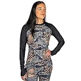 BLACKSTRAP Women's Pinnacle Crew Baselayer TOP (Safari Juniper, X-Small)