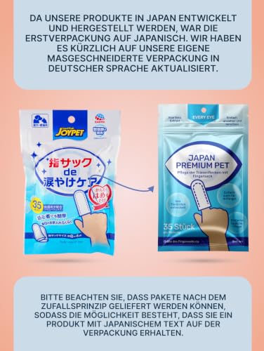 Tränenflecken Wipes Hund & Katze | Augenpflege Finger:Pads | 35 Stück