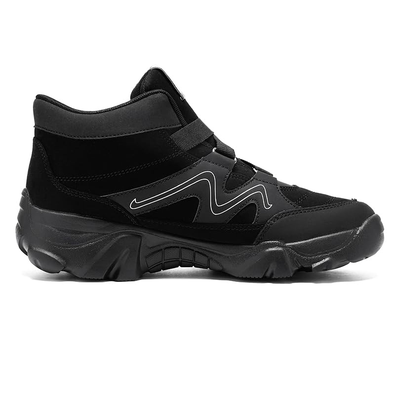 Men's Slip On Walking Sneakers Comfortable Hiking Fashion High Top Boots Shoes Causal Chukka Boots Outdoor Walking Shoes Fashionable Men's Boots3