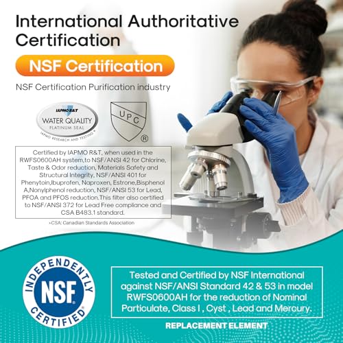 Image of ICEPURE PRO RWF0600AH NSF /ANSI 401 NSF /ANSI 53 Certified Replacement For GE MWF Refrigerator Water Filter, MWFINT, MWFA, HDX FMG-1, GSE25GSHECSS, 46-9991, GSH25JSDDSS, GSHS6LGBBHSS, PC75009, 2PACK