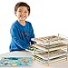 Melissa & Doug Puzzle Storage Rack - Wire Rack Holds 12 Puzzles