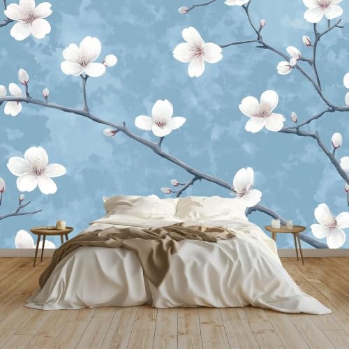 Décoration murale fleurs de cerisier intissé haut de gamme - 5