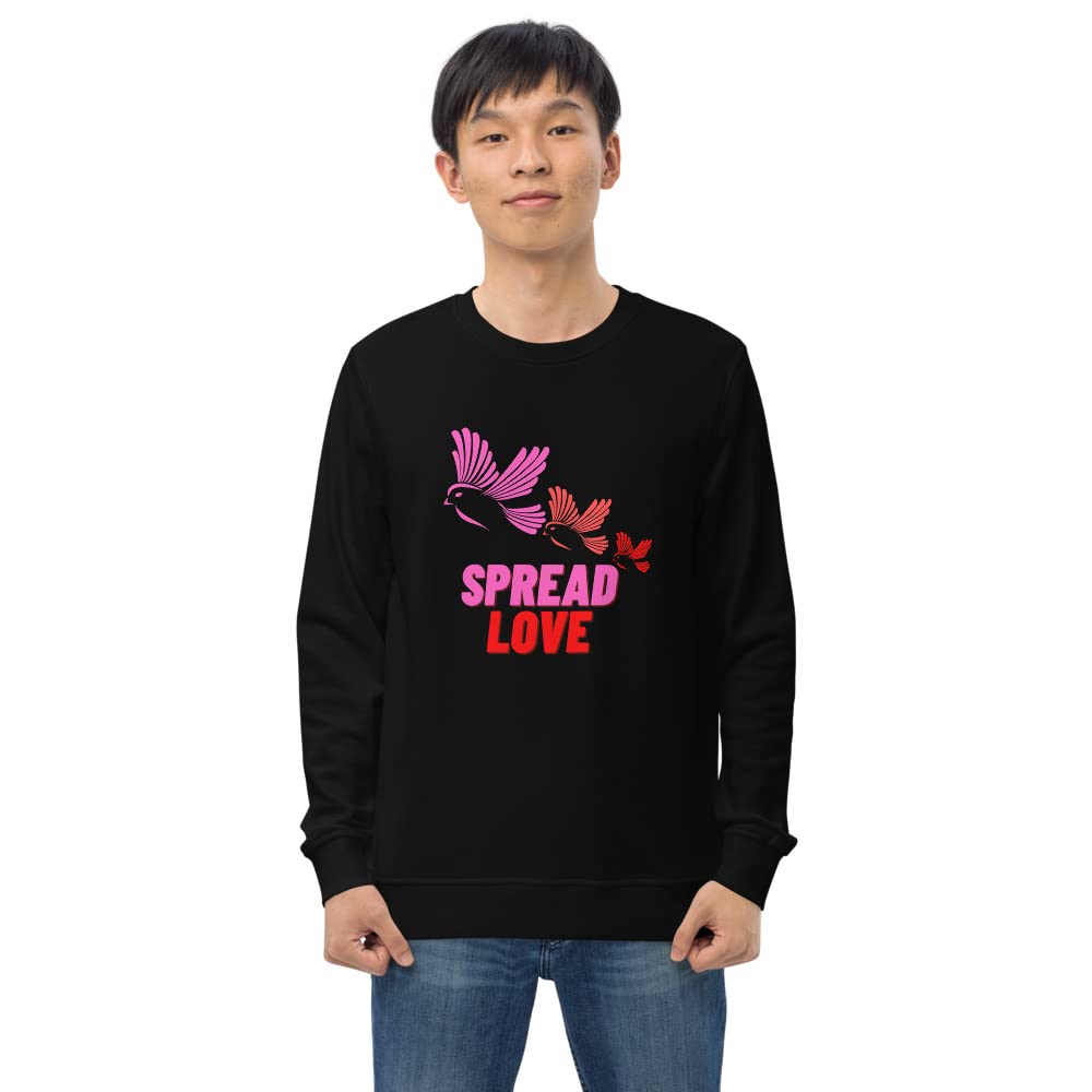 Sweatshirt bio unisexe pull col rond mode écoresponsable - 3