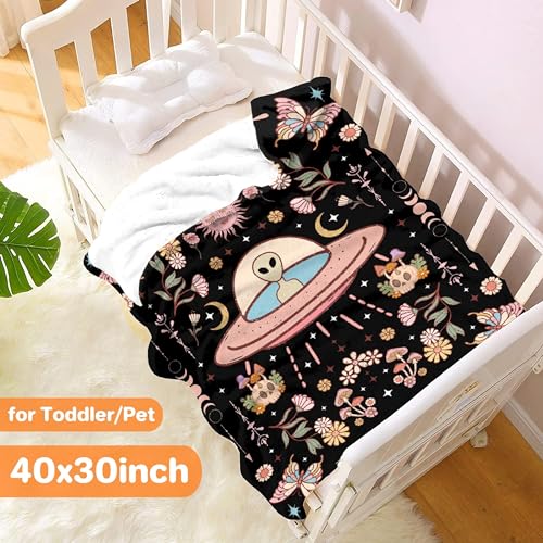 Omiri Alien Blanket Gift For Girls Boys - Super Soft Flannel Blanket Comfy Cozy Throw Blanket Decor Room Birthday Christmas Sofa Couch-40 X50 thumb #1