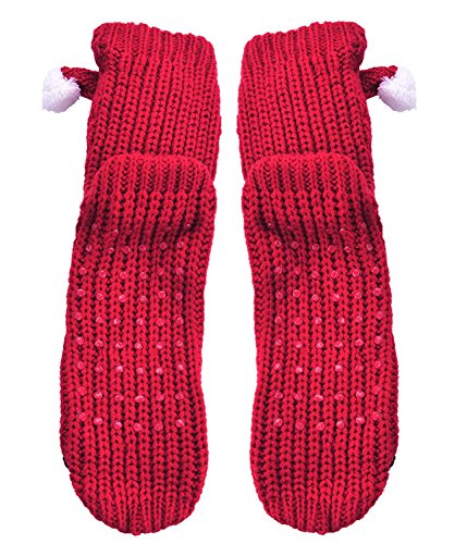 Image of Women's Thick Knit Skid proof Warm Casual Floor Carpet Socks
