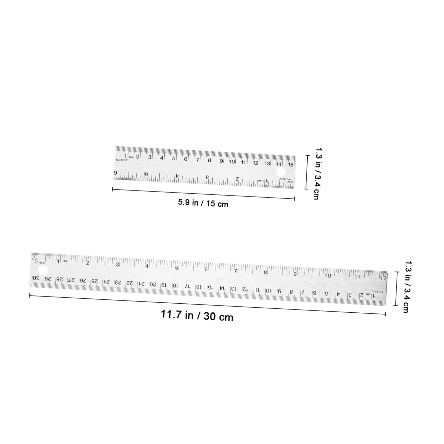 NUOBESTY 6stücke -lineale Mit Korkunterlage Präzise Messwerkzeuge Für Büro Schule Und Kreative Projekte rutschfeste Langlebige Und Vielseitige Zeichengeräte
