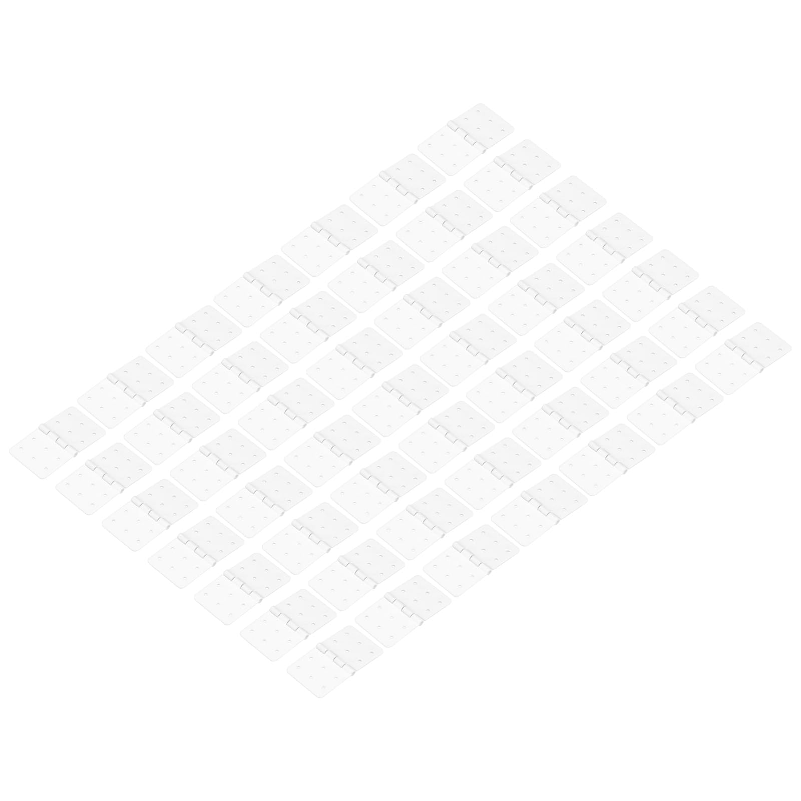 MECCANIXITY RC Hinges 1.4 Inch x 0.8 Inch Adjustable Model Airplane Remote Control Aircraft Wings Parts Square Plastic Loose-Leaf 50 Pcs