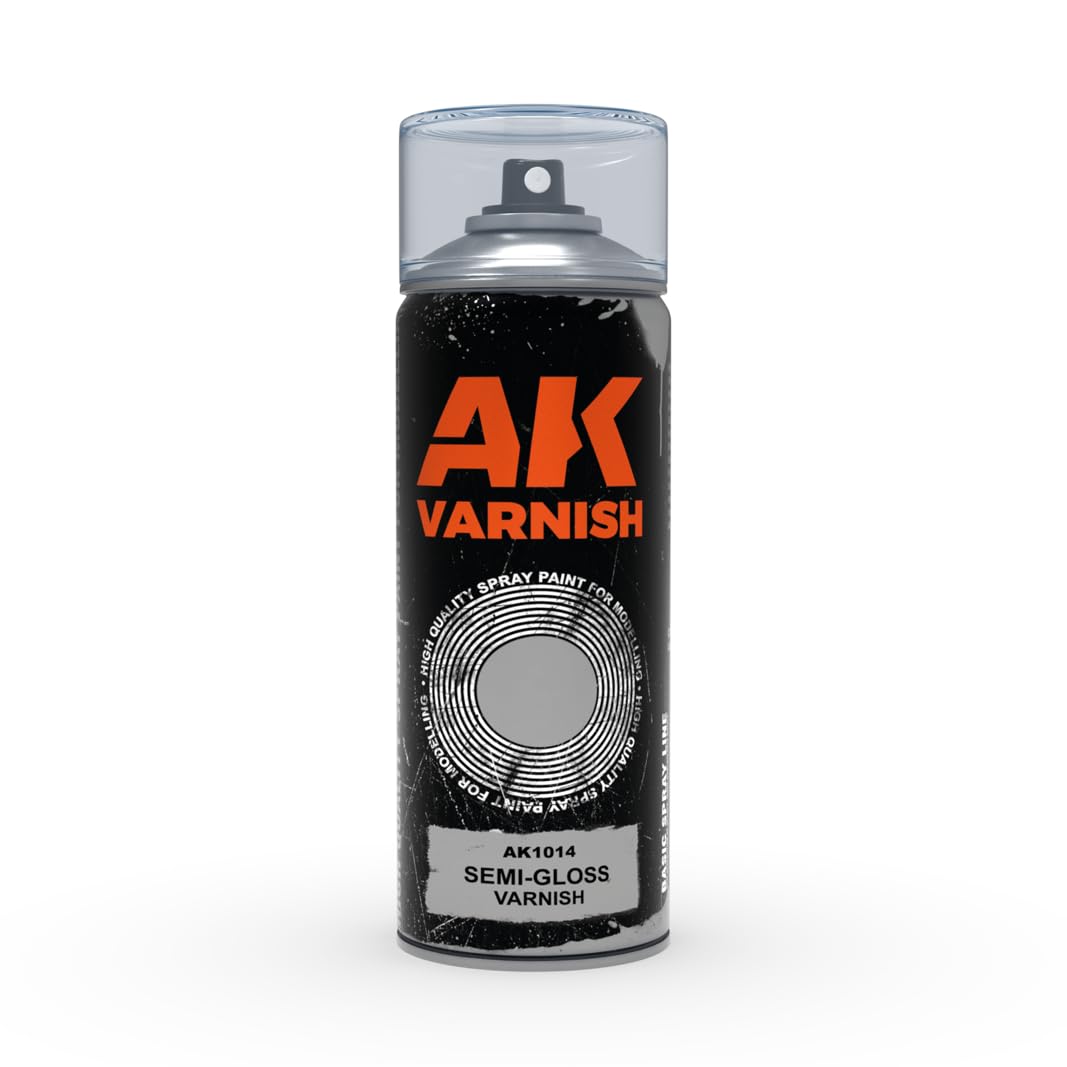 AK-Interactive AK1014 SEMI Gloss Varnish Spray jedwabisty mat