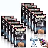 Phone Signal Enhancement, Vangonee 10Pcs Antenna Booster Compact Improve Signal Antenna Booster Sticker Tool for Outdoor Camping