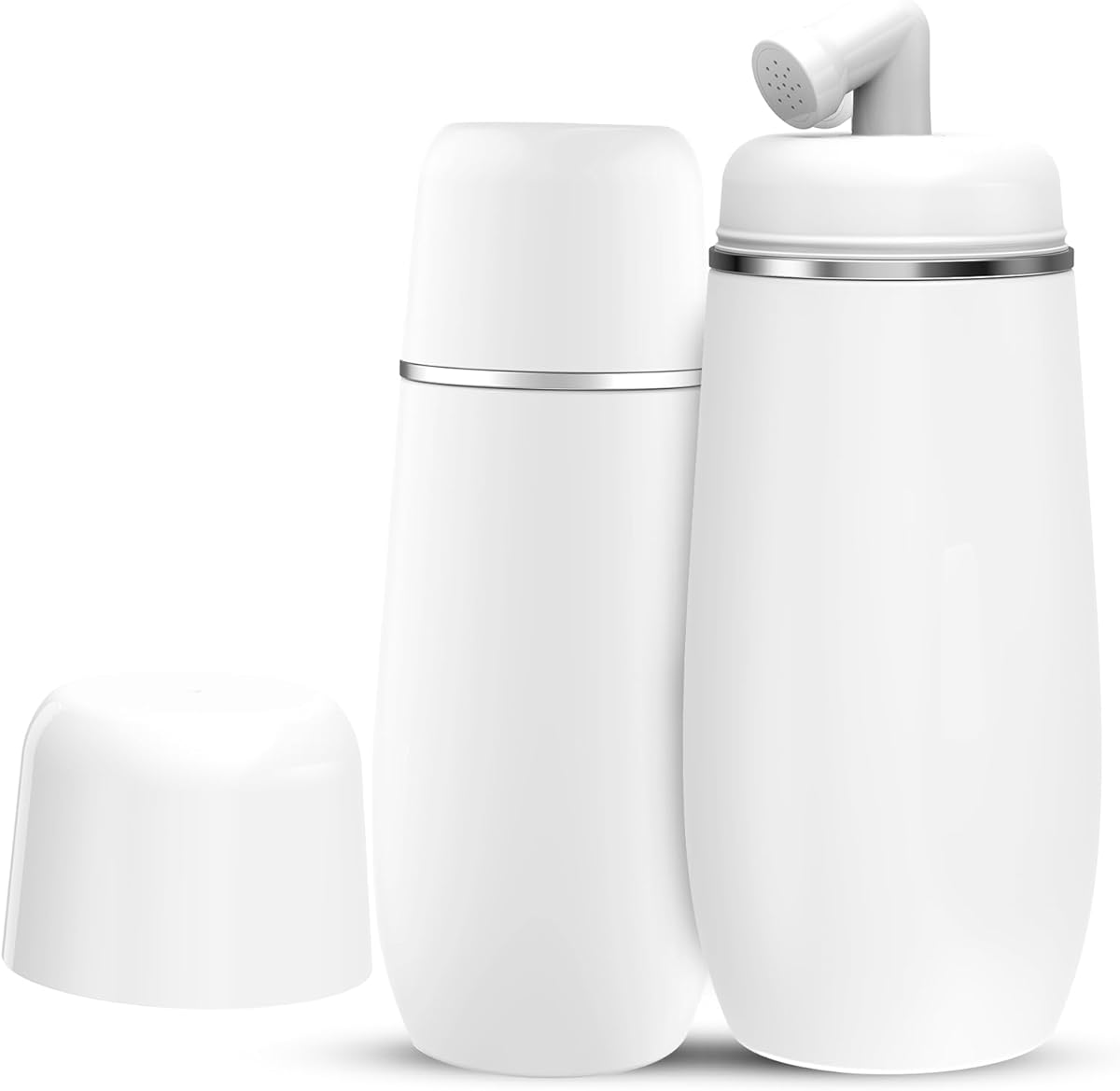 Portable Bidet for Travel - Friendly Handheld Personal - Peri Bottle with 400ml Capacity, Convenient & Leakproof Design for Personal Hygiene Cleaning, Portable Bidet for Women and Men (White)