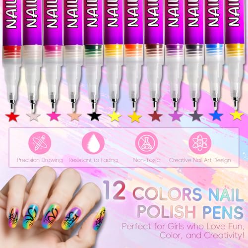Save 10% on Watofun 12-Color Nail Art Pens Set with Code TXL4FJDJ - Image 7