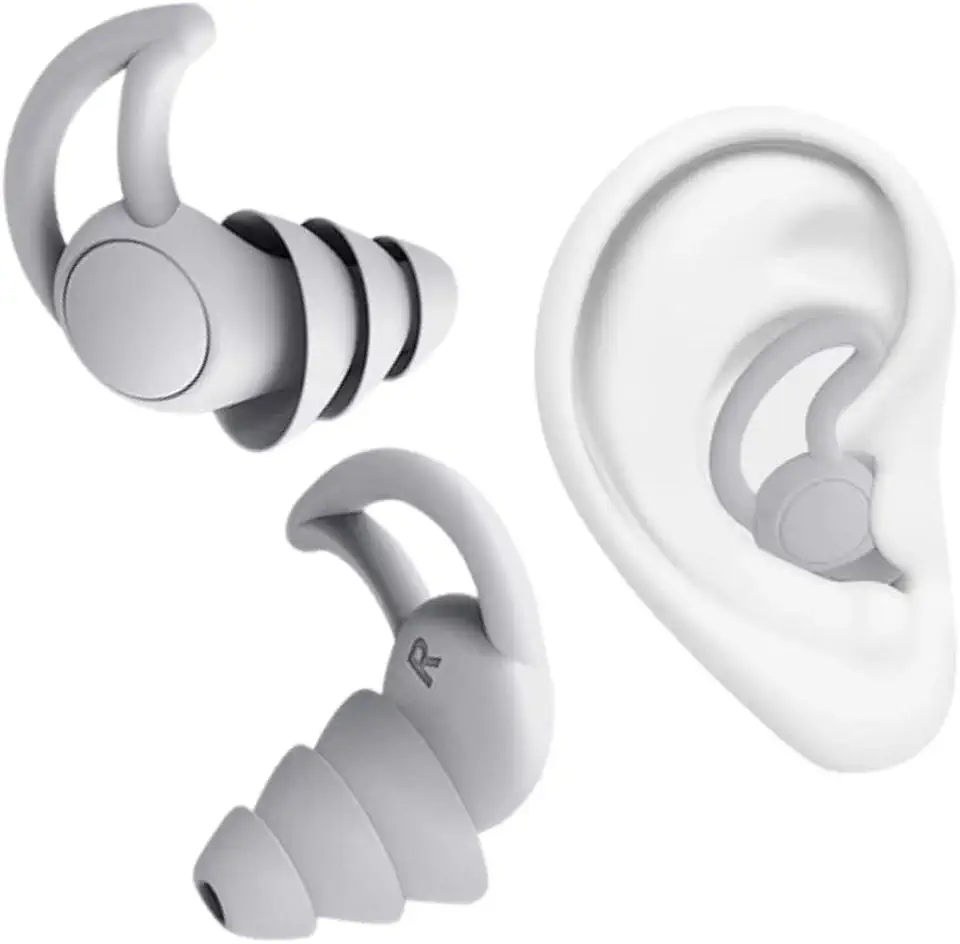 Protetor Auricular de Silicone com Cancelamento de Ruído para Dormir Ronco Trabalho, Estudar, Hidroginástica, Natação Esportes LvTech