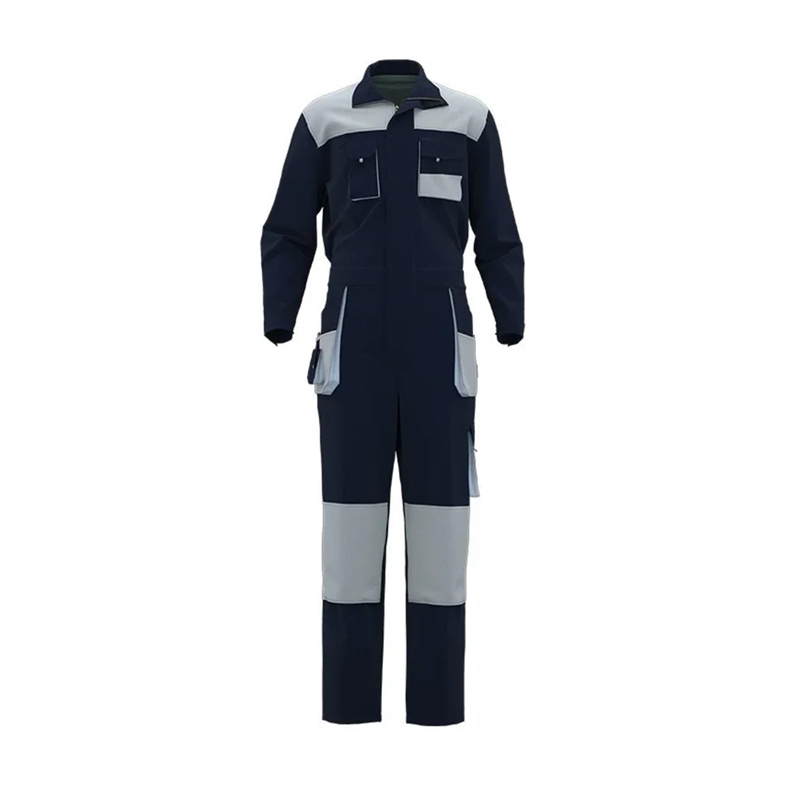 Tuta Da Lavoro Uomo Tute da lavoro Uomo Abbigliamento Edilizia Multi tasche funzionale Divise officina Tuta(Dark blue,190)