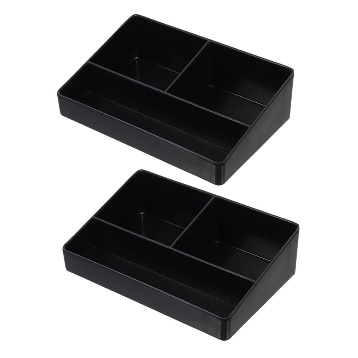 Unomor 2pcs Coffee Storage Box Spices Bag Holder Restaurant Coffee Stand Condiment Containers Sugar Packet Organizer Restaurant Tea Bag Holder Condiment Organizer Tea Bag Bin Black Pvc