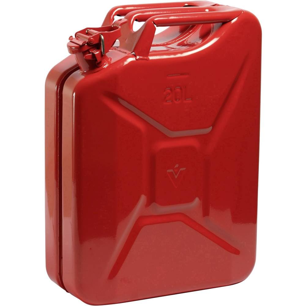HP-Autozubehör 10129 Stahlblech Kanister 20 Liter, Farbe rot, Marke Valpro