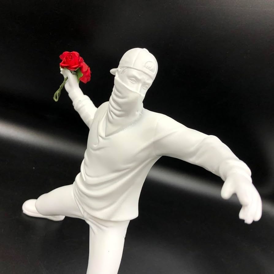BANKSY フィギュア Amazon.co.jp: バンクシー アート Banksy art フィギュア 花束を投げる