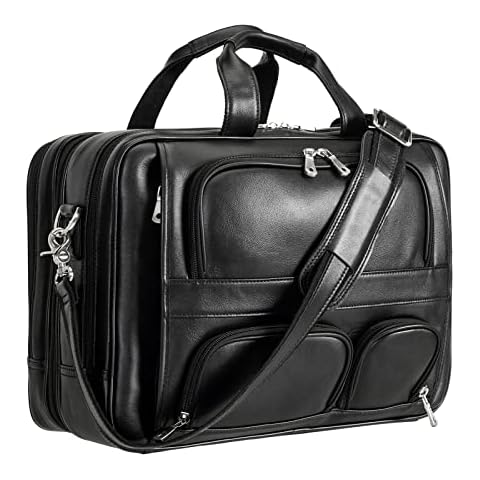 Polare - Maletín de piel de napa suave para portátil de 17 pulgadas Cover