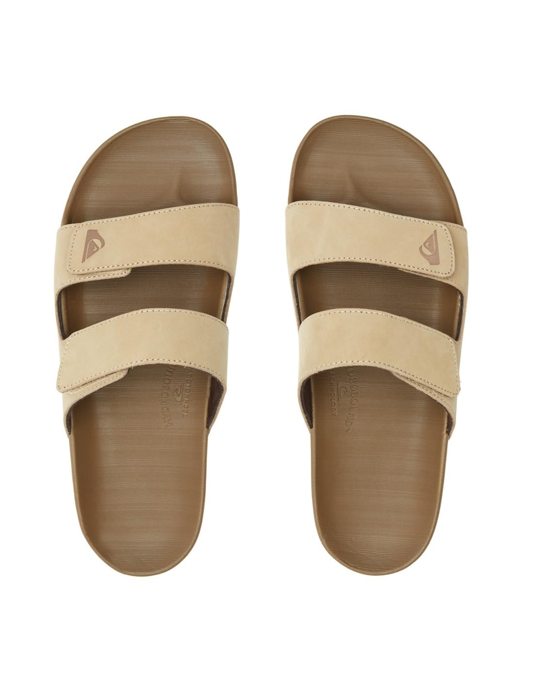 Quiksilver Sandalia de Cuero Rivi de Doble Ajuste para Hombre