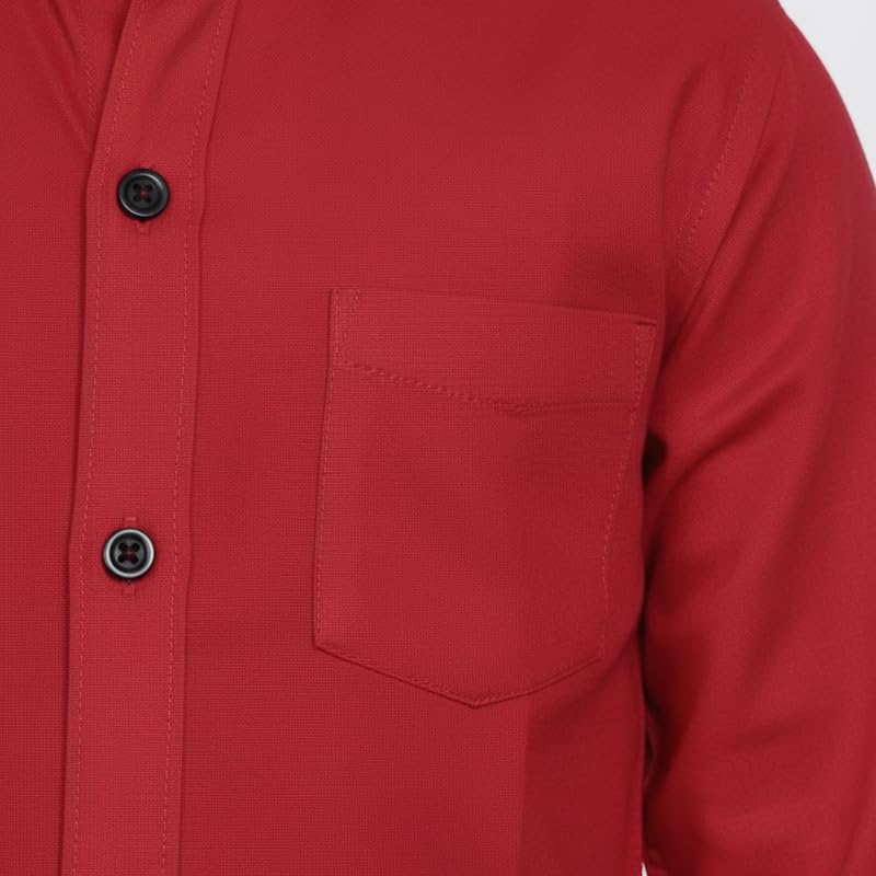 Image of Boys Cotton Blend Solid Full Sleeve Shirt with Spread Collar ? Casual Shirt for Kids