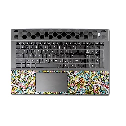 Image of MightySkins Carbon Fiber Skin Compatible with Alienware M18 R1 (2023) Full Wrap Kit - Ultra Hippie | Protective, Durable Textured Carbon Fiber Finish | Easy to Apply & Change Styles | Made in The USA