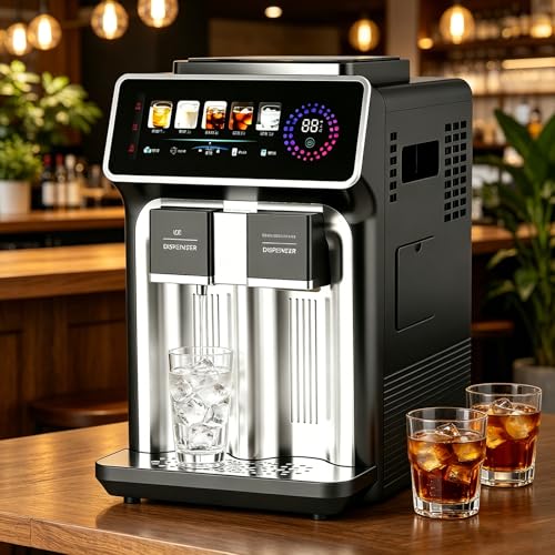 Fabricadora de Hielo 3 en 1 33 lbs/24H Acero Negro miniatura 1