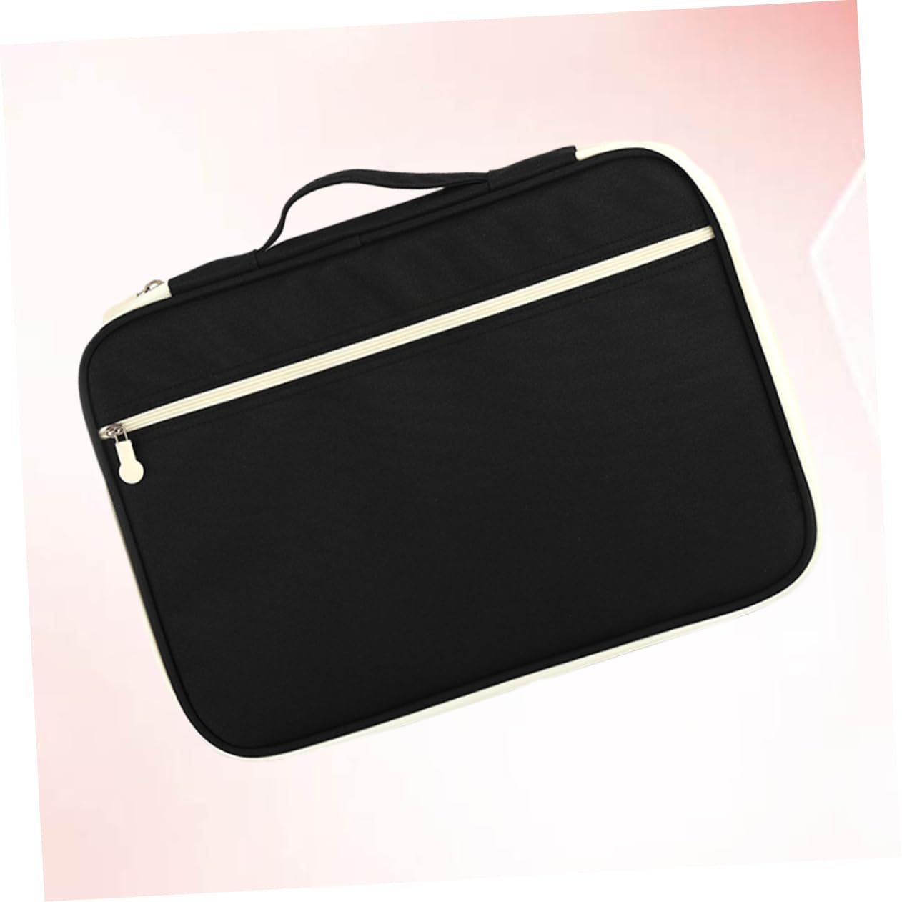 Borsa Portadocumenti A4 Cerniera, Oxford Nero, Organizer
