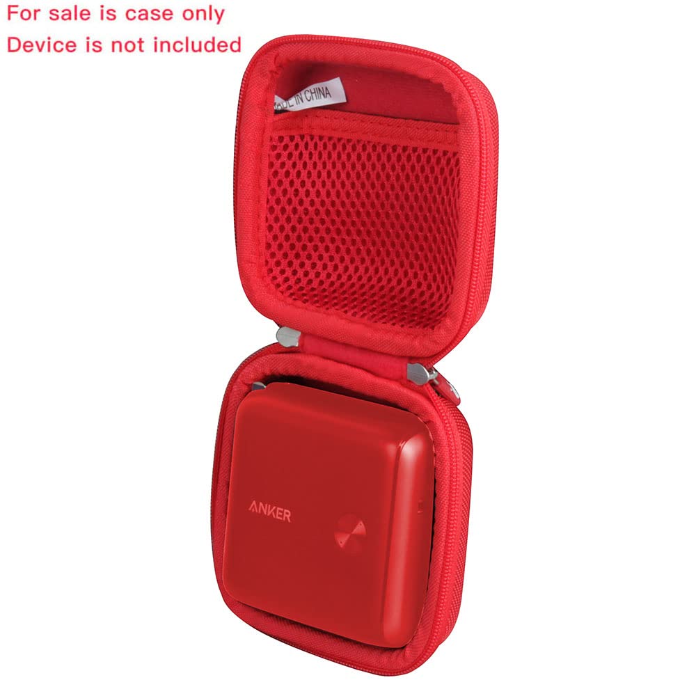 Hermitshell Travel Case for Anker PowerCore Fusion 10000 20W USB-C Portable Charger (Red)