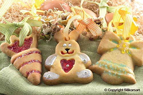 SILIKOMART HSH 03/B My Easter Cookies Baking Mould, Yellow, 30.5x30.5x1.6 cm - Image 4