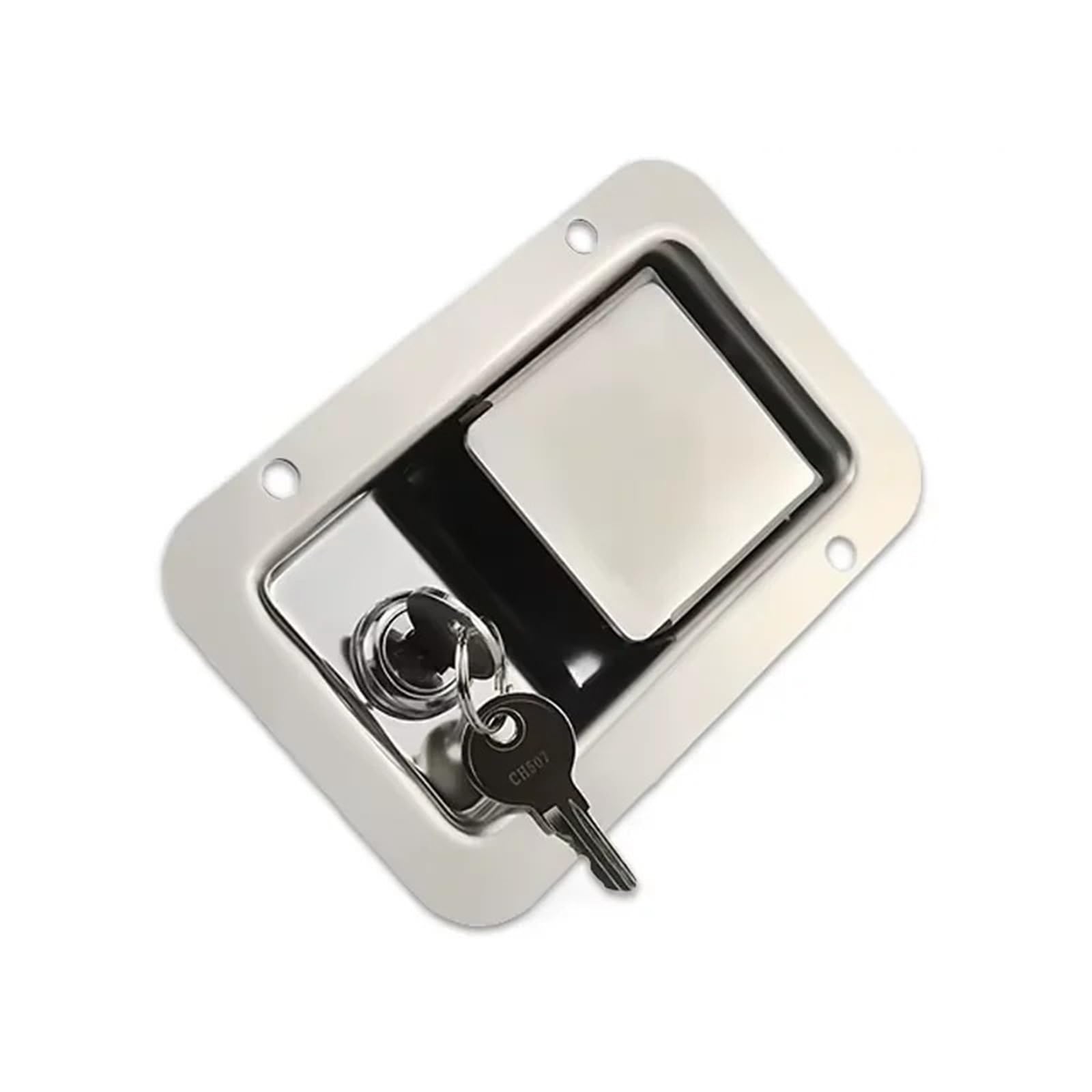 Sxolcoufoh One Color Flat Panel Cabinet Door Lock Control Box 304 Stainless Steel Equipment Distribution 1Pcs