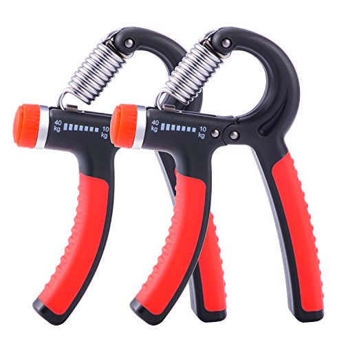 Balala Fortalecedores de Mano, GripperResistencia Ajustado de 20-88Lbs (10-40KG) Hand Gripper Ejercitador de Empuñadura