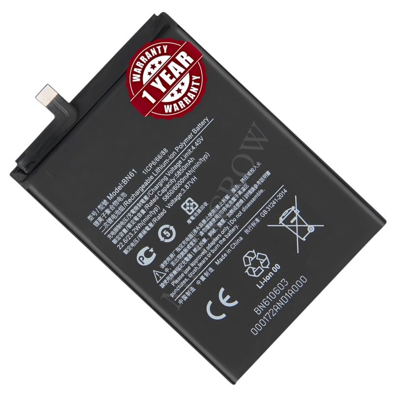 Image of Original BN61 Battery Compatible for Xiaomi Poco X3 - (6000mAh) - 1 Year Warranty JK1