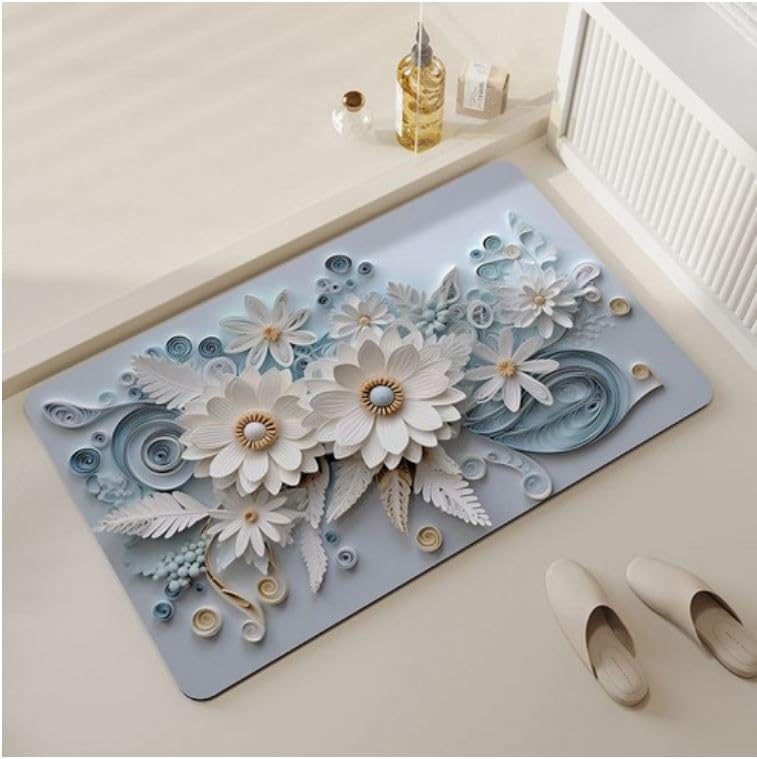 Image of Arviz Welcome Doormat for Home Entrance, 3D Beach Welcome Door Mat, Rubber Water Absorbent Mats for Bathroom Door Mat, Dirt Trapping Entryway Rug for Bathroom, Home, Office